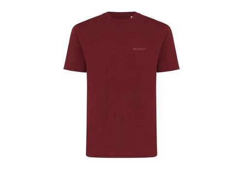 Iqoniq Sierra lightweight recycled cotton t-shirt, burgundy
