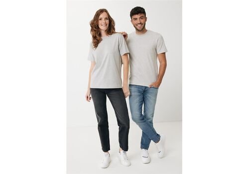 Iqoniq Sierra lightweight recycled cotton t-shirt, light heather grey