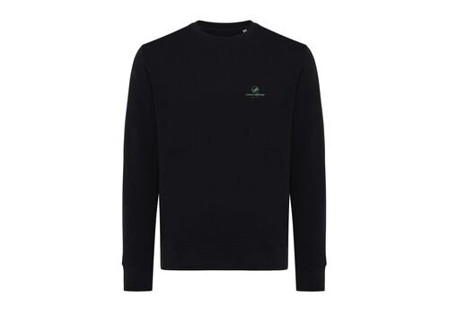 Iqoniq Etosha lightweight recycled cotton crew neck, black