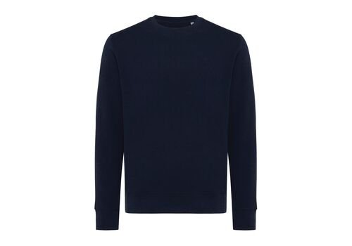 Iqoniq Etosha lightweight recycled cotton crew neck, navy