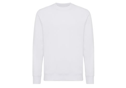 Iqoniq Etosha lightweight recycled cotton crew neck, white