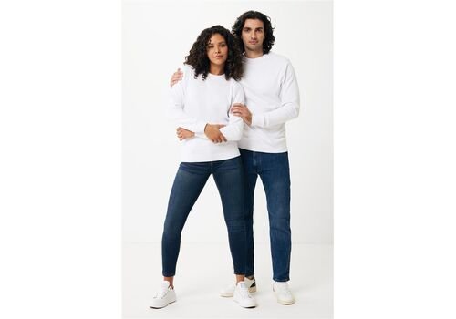 Iqoniq Etosha lightweight recycled cotton crew neck, white