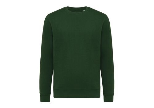Iqoniq Etosha lightweight recycled cotton crew neck, forest green