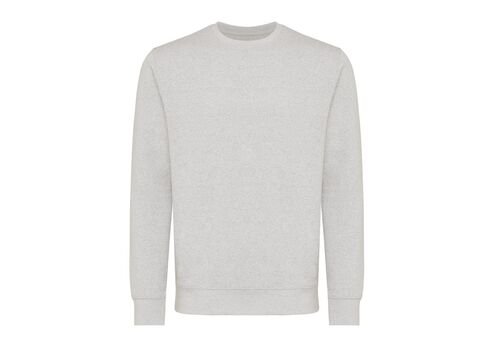 Iqoniq Etosha lightweight recycled cotton crew neck, light heather grey