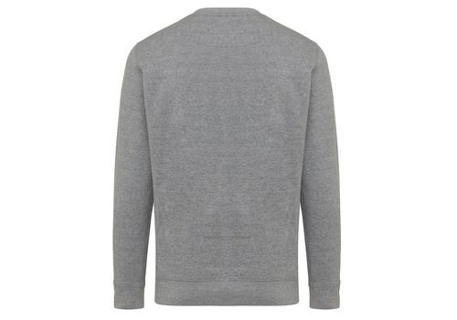 Iqoniq Etosha lightweight recycled cotton crew neck, light heather anthracite