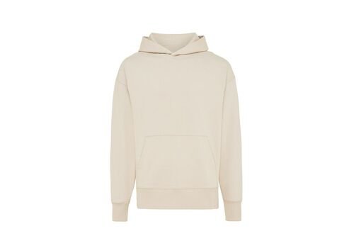 Iqoniq Yoho recycled cotton relaxed hoodie, natural raw