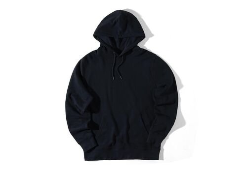 Iqoniq Rila lightweight recycled cotton hoodie, black