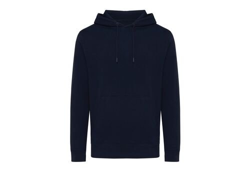 Iqoniq Rila lightweight recycled cotton hoodie, navy