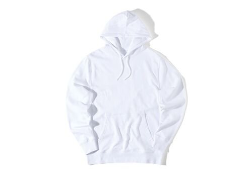 Iqoniq Rila lightweight recycled cotton hoodie, white