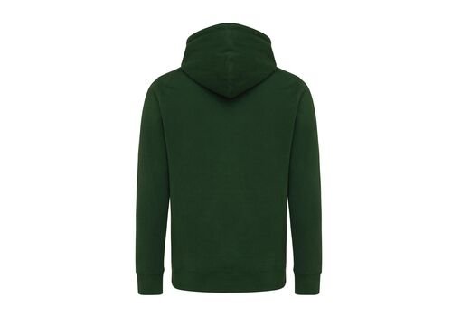 Iqoniq Rila lightweight recycled cotton hoodie, forest green