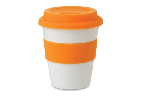 Puodelis su silikoniniu dangteliu